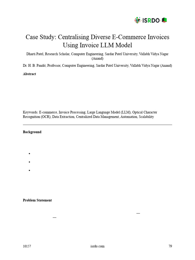 Centralizing E-Commerce Invoice Processing | PDF | Optical Character ...