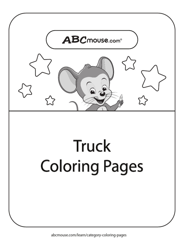 ABCmouse Combined Truck Coloring Pages Packet | PDF