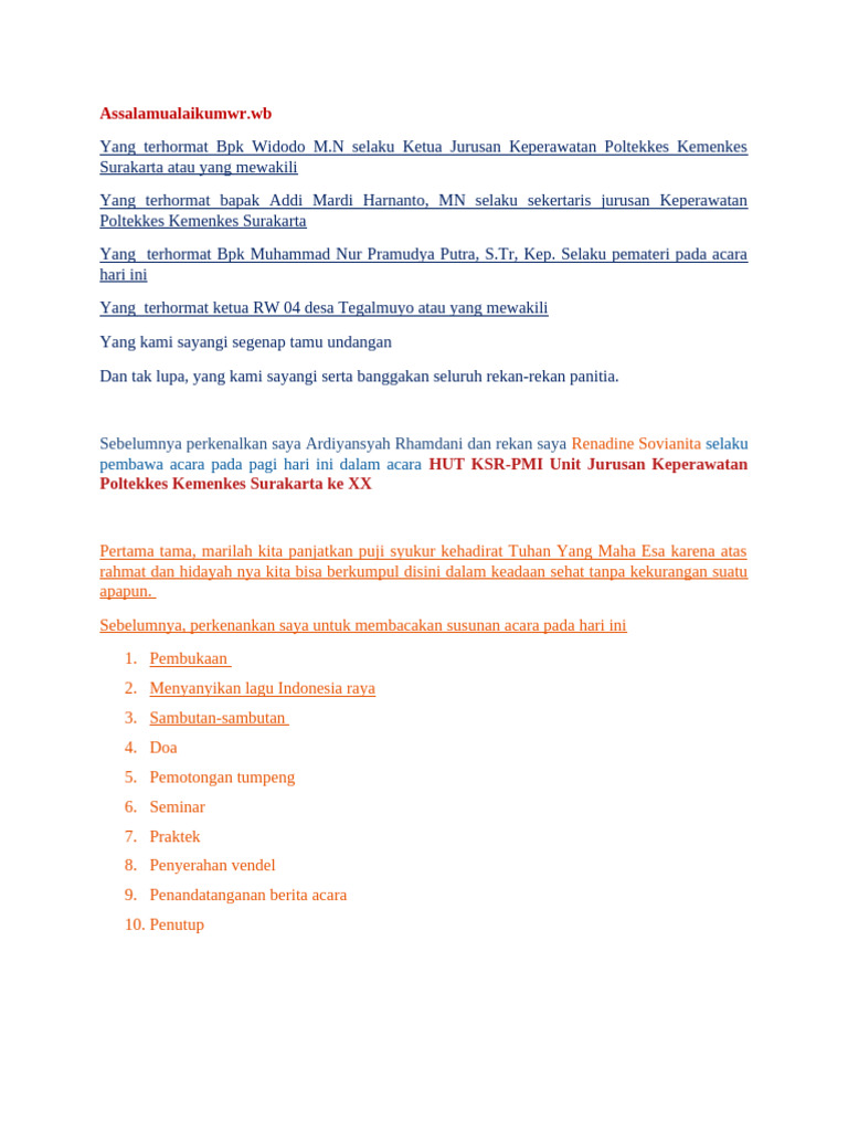 MC Script HUT KSR-2 | PDF