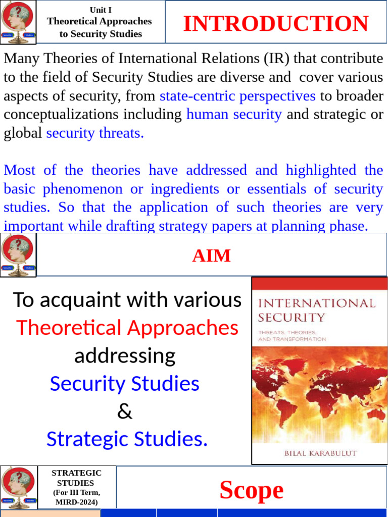 Theoretical Approaches to Security Studies | PDF | Human Security ...