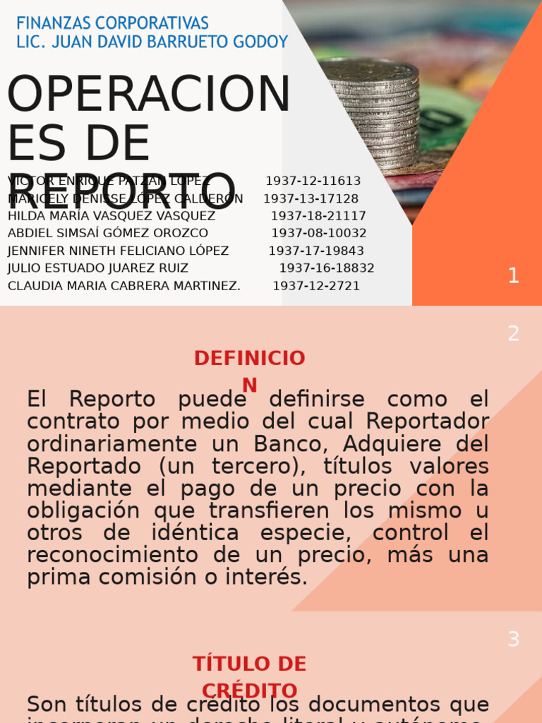 Reporto: Operaciones y Beneficios en Guatemala | PDF | Instrumento ...