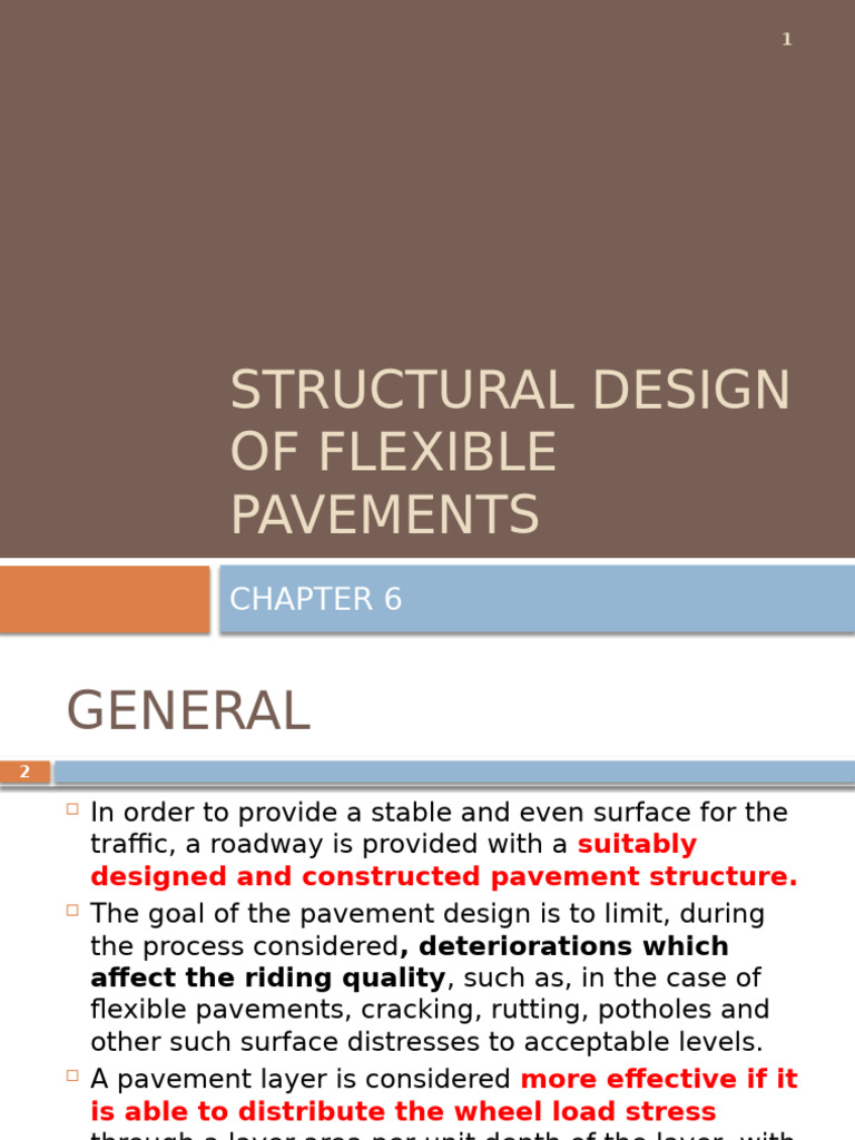 CHAPTER - 6 Structural Design | PDF | Road Surface | Road