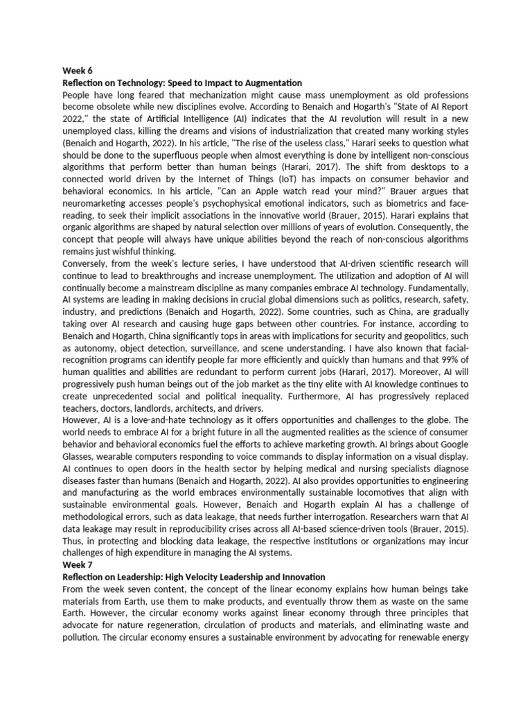 Speed To Impact To Augmentation | PDF | Sustainability | Artificial ...