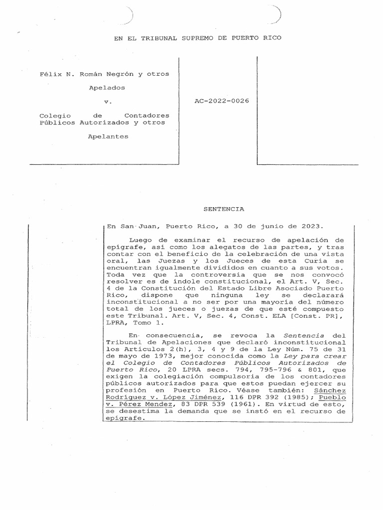 Sentencia Del Tribunal Supremo de Puerto Rico | PDF | Apelación