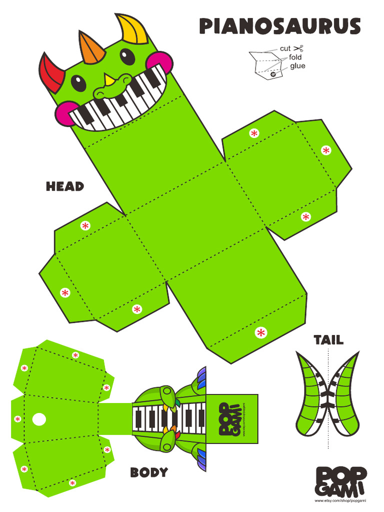 Pianosaurus Papercraft | PDF