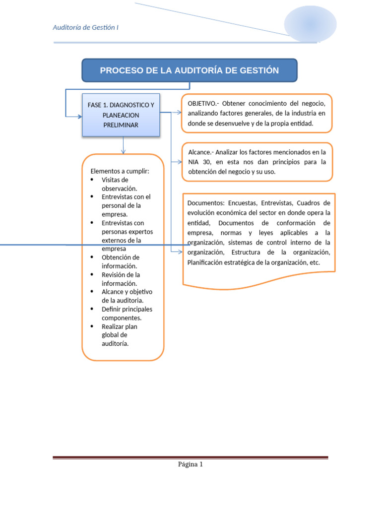 Proceso de Auditoría de Gestión | PDF | Auditoría | Planificación