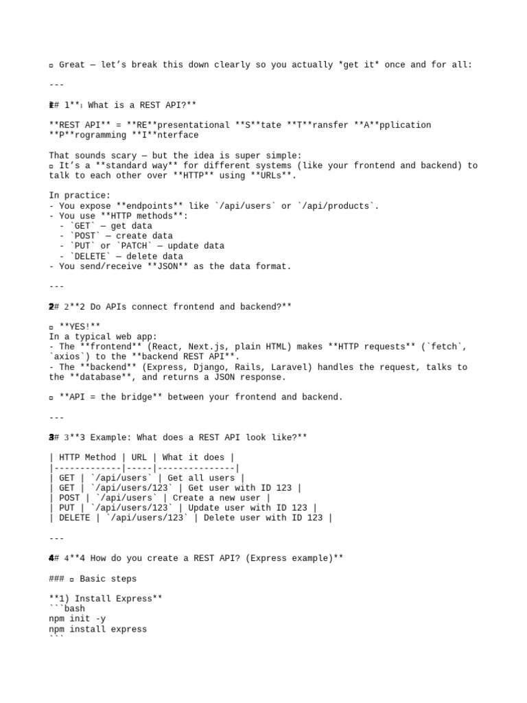 Understanding REST APIs and Implementation | PDF | Web Development ...