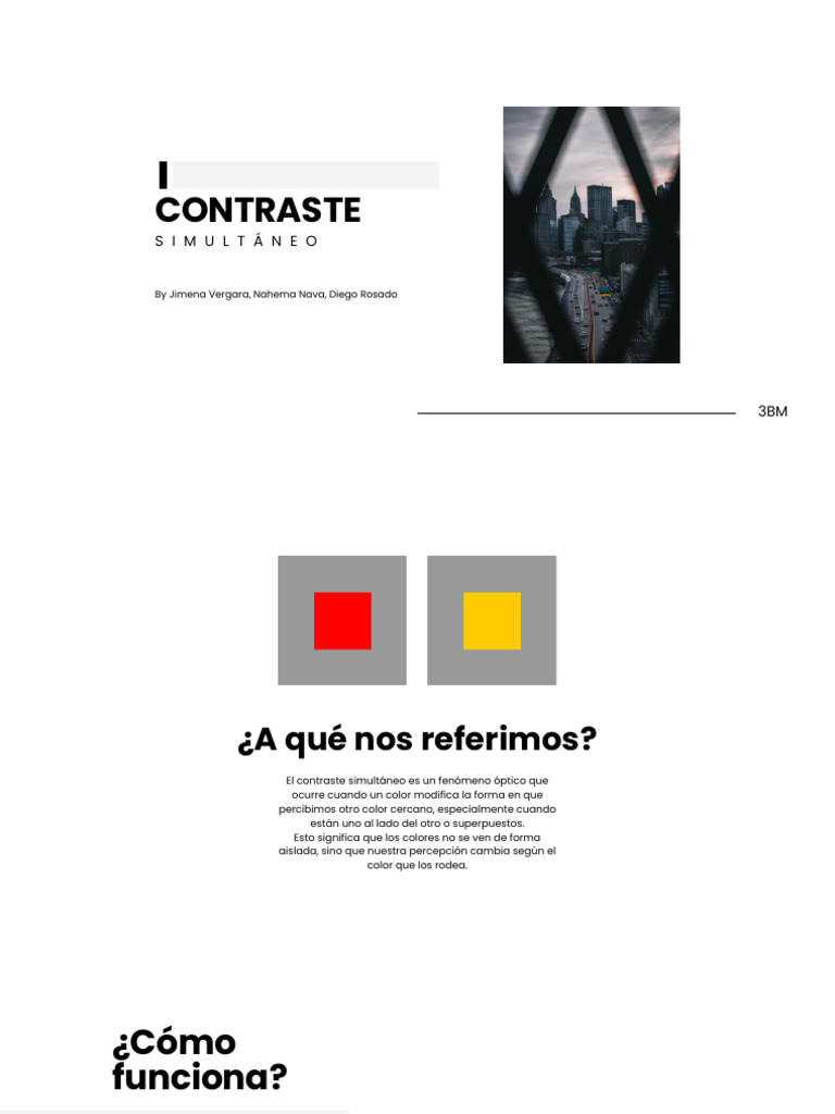 Efecto del Contraste Simultáneo en Colores | PDF