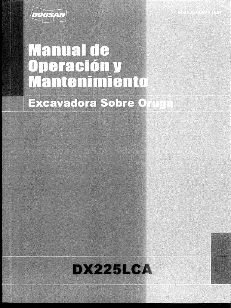 Manual Excavadora Doosan DX225LCA | PDF