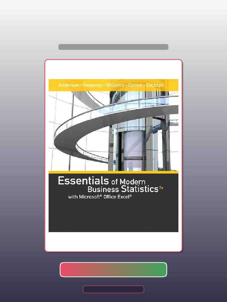 Real Test Bank Essentials of Modern Business Statistics With Microsoft ...