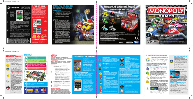 Instrucciones para Monopoly Mario Kart | PDF | Mario | Juegos de Nintendo