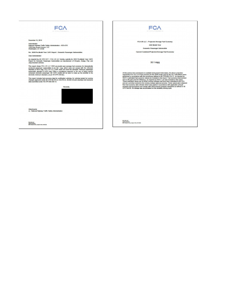 NHTSA 2020 0026 0057 - Attachment - 1 | PDF | Fuel Economy In ...
