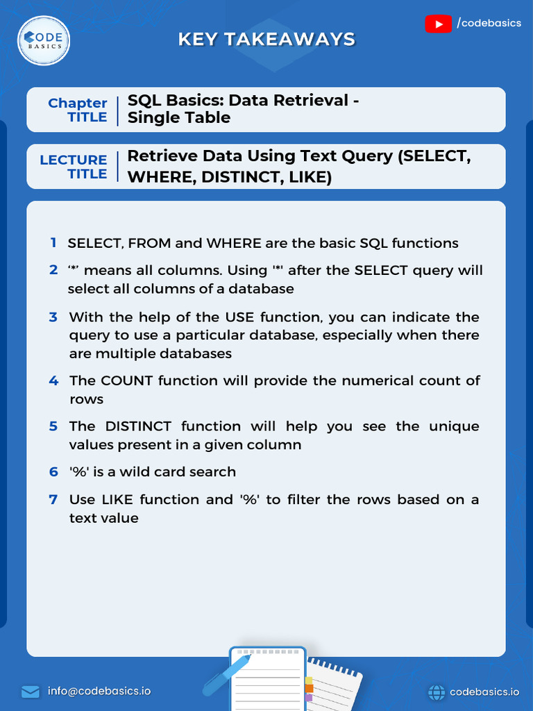 SQL Data Retrieval Techniques Explained | PDF | Information Technology ...