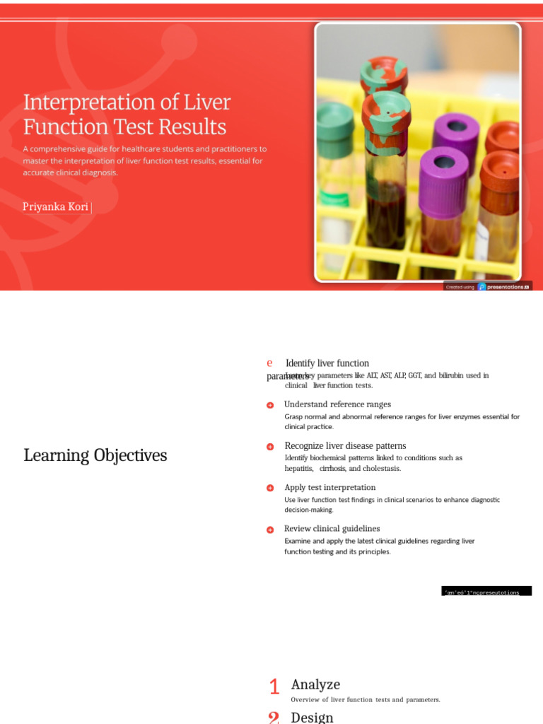 Understanding Liver Function Tests | PDF | Alanine Transaminase ...