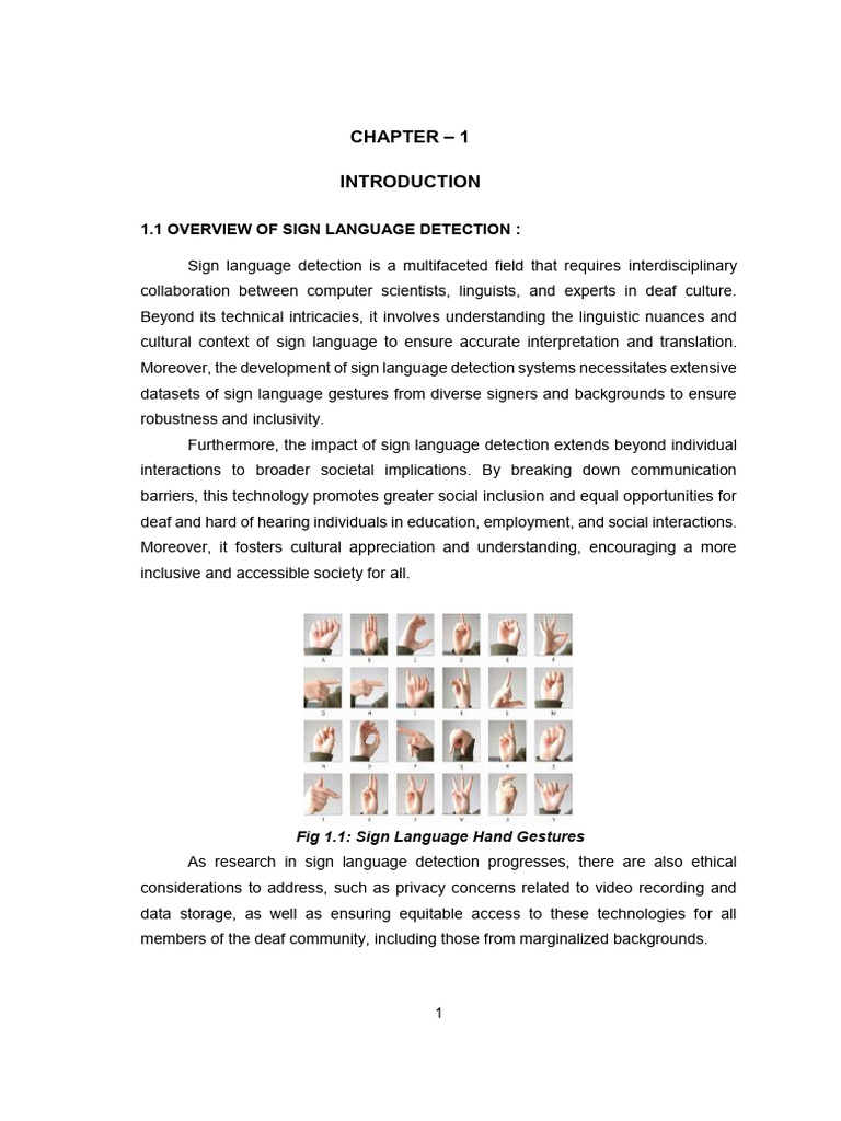 Sign Language Detection Overview and Impact | PDF | Machine Learning ...