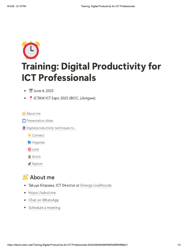 Digital Productivity Training for ICT | PDF | Educational Technology ...
