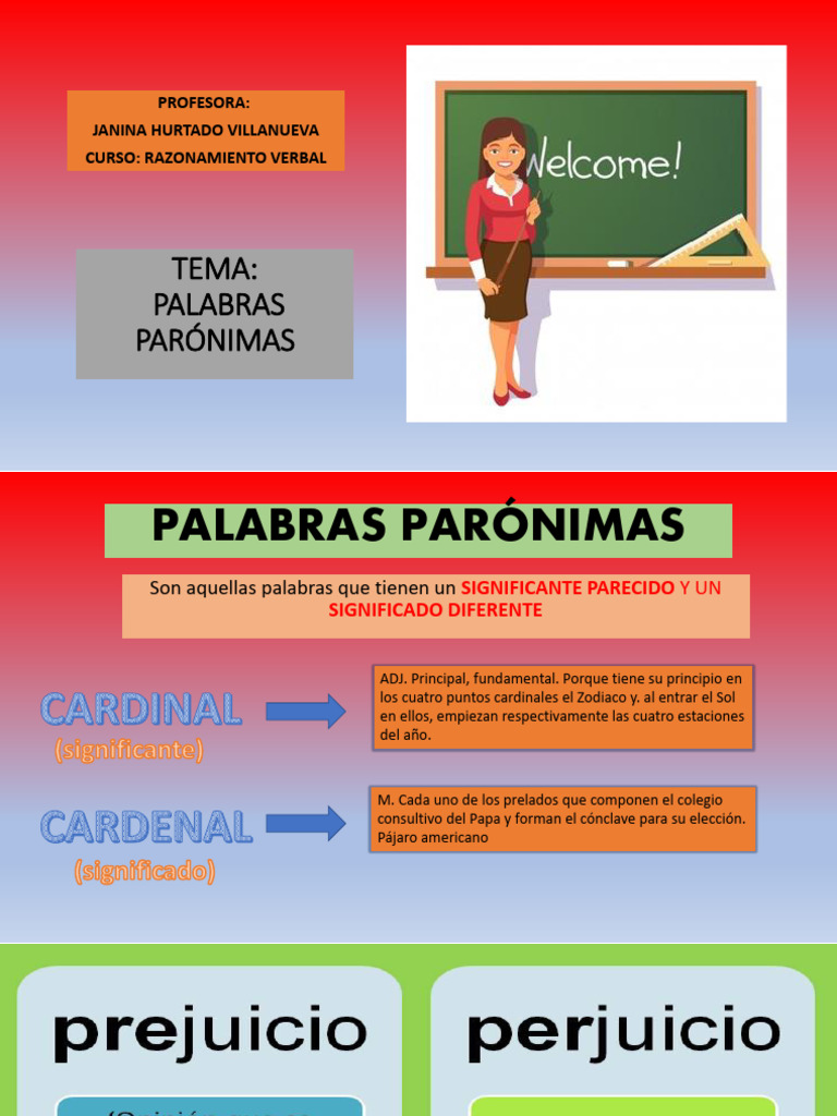 PALABRAS PARÓNIMAS 3ro - TP - 20210601180232 | PDF
