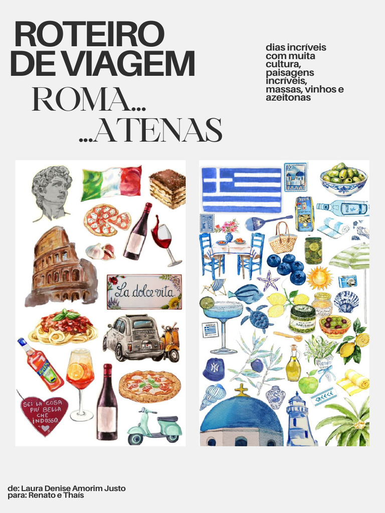 Roteiro de Viagem: Roma e Atenas | PDF | Roma | Atenas