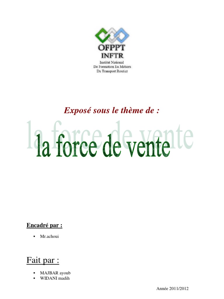 La Force de Vente | PDF | Sodles | Business