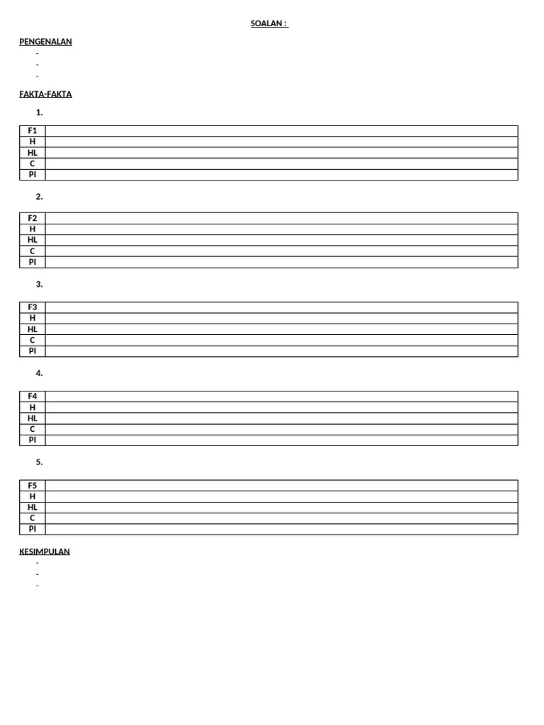 Rangka Nota | PDF