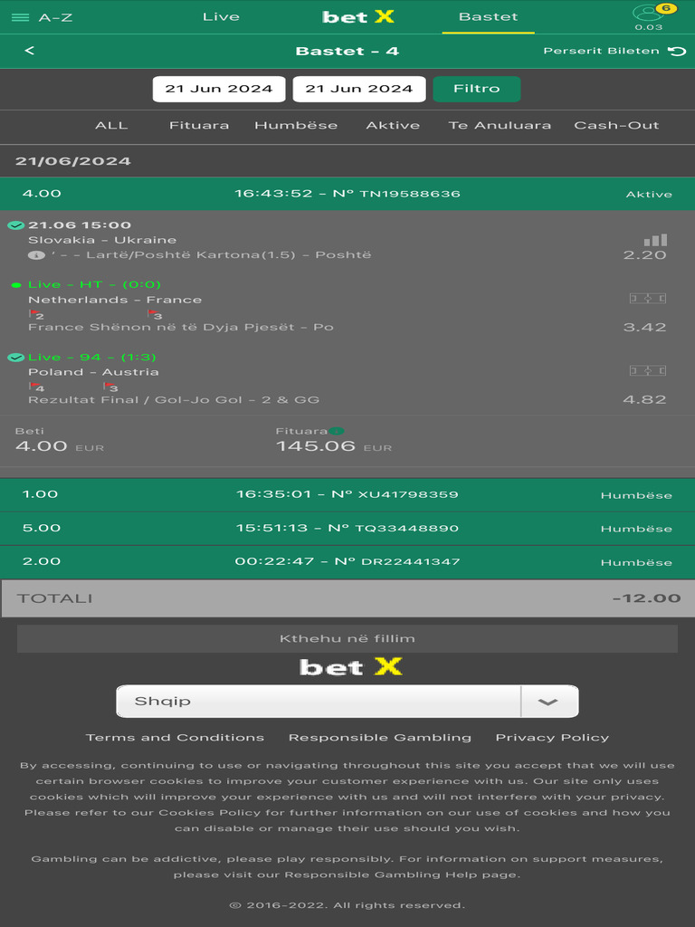 BetX Gambling Experience Overview | PDF