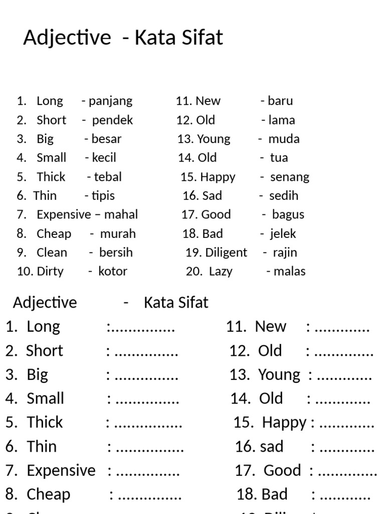 Adjective Opposites and Meanings | PDF | Chess Theory | Chess