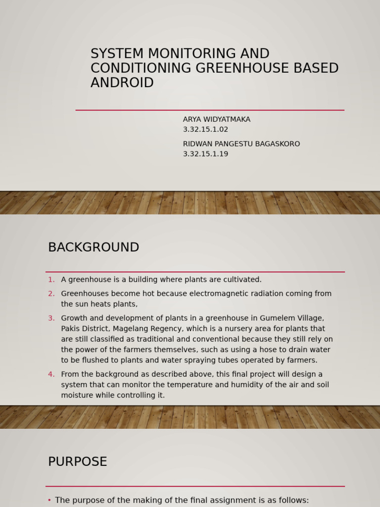 Android Based Conditioning and Monitoring System | PDF | Greenhouse ...