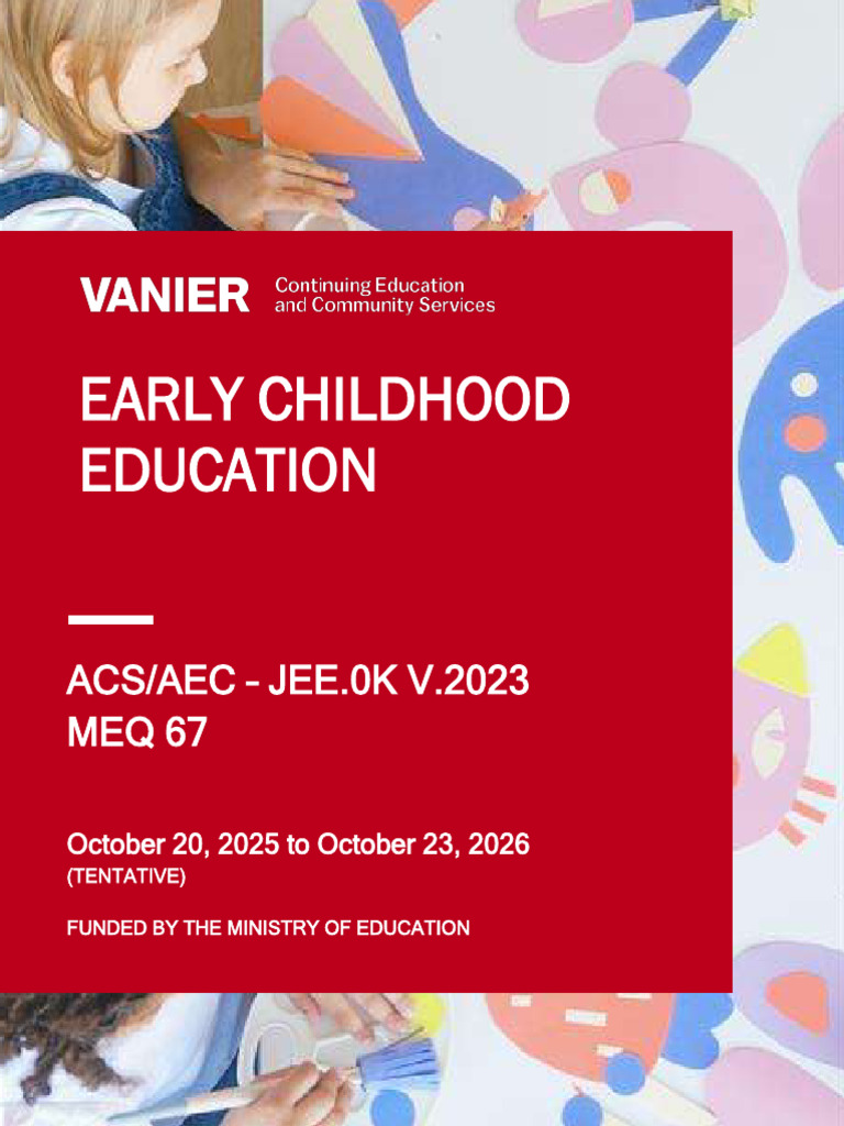 Early Childhood Education Program Overview | PDF | Child Care | Preschool