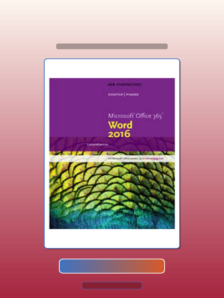 New Perspectives Microsoft Office 365 Word 2016 Comprehensive 1st ...