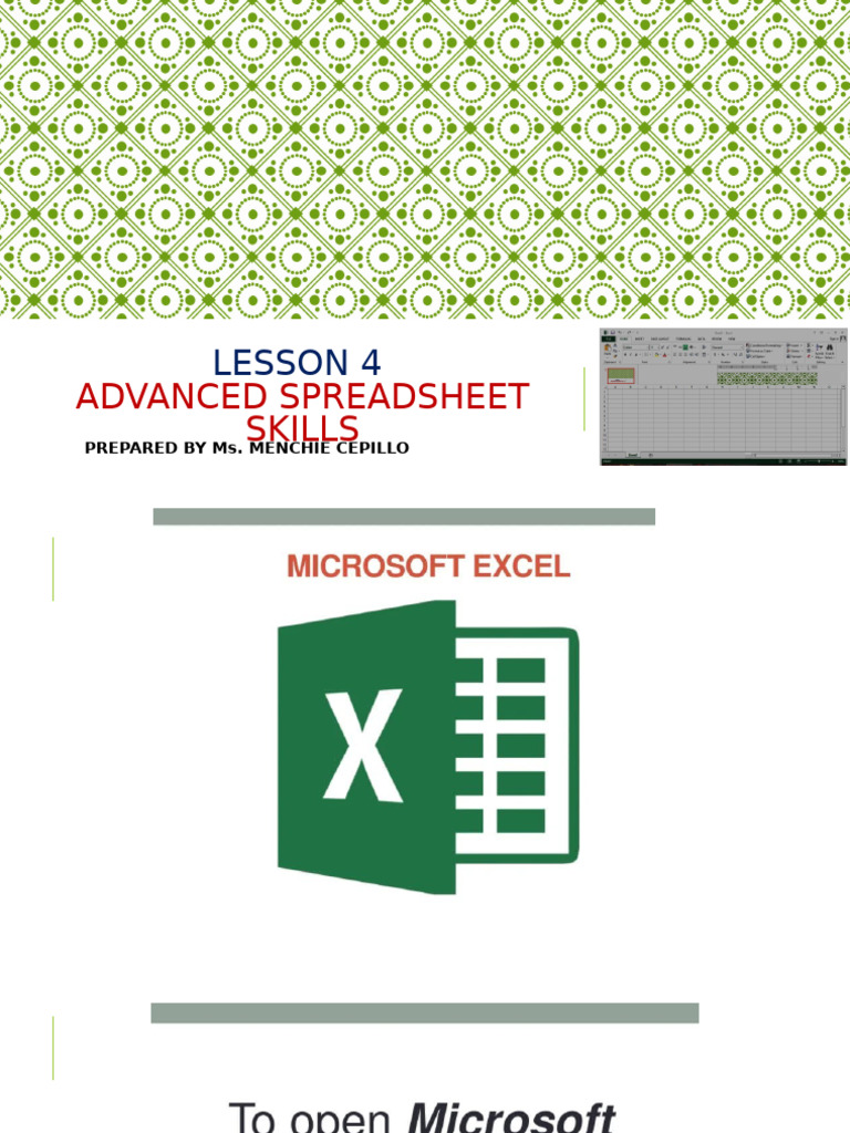Advanced Excel Functions and Skills | PDF | World Wide Web | Internet & Web