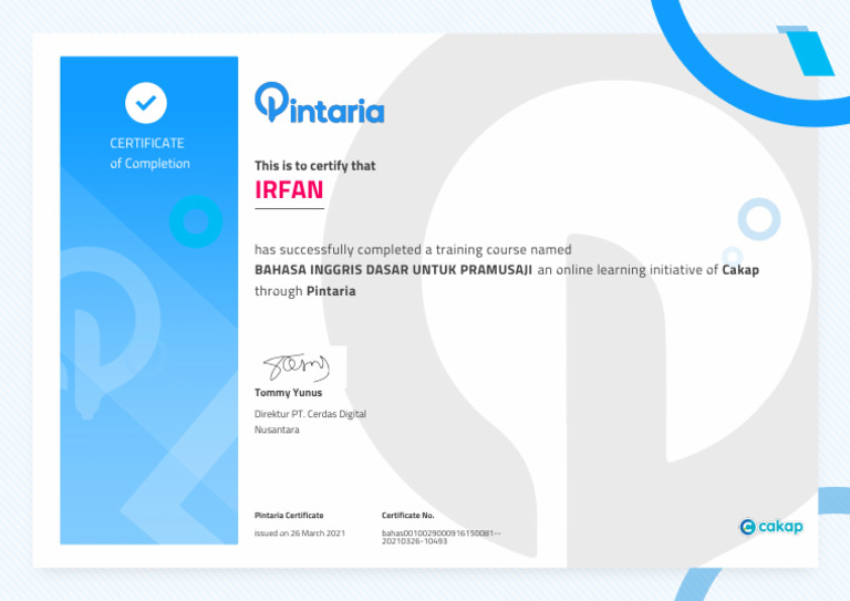 E Certificate | PDF