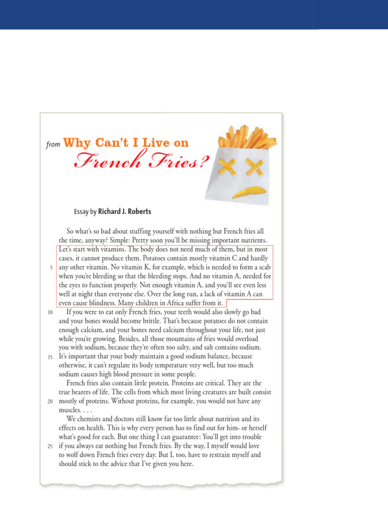 Health Risks of Eating French Fries | PDF