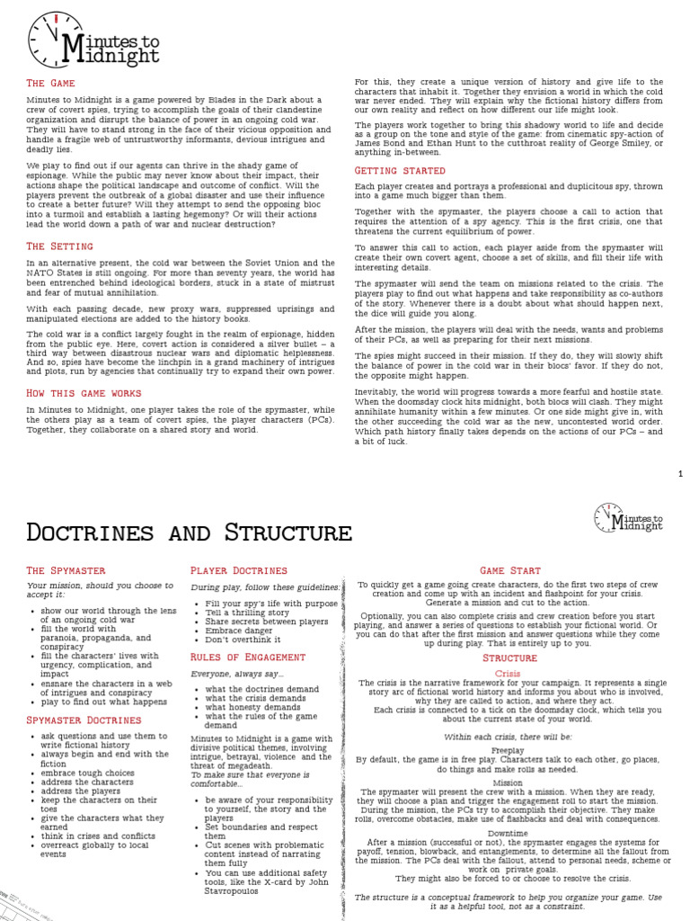 Printer Friendly MTM Sheets 1.2 2022-04-29 | PDF | Cold War | Eastern Bloc