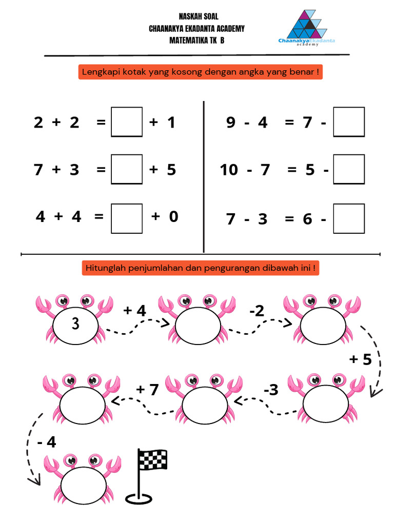 Soal Matematika untuk TK B | PDF