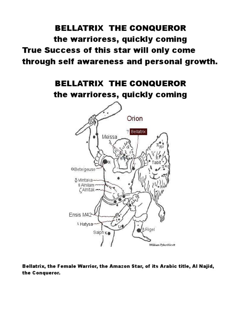 Bellatrix: The Amazon Star Explained | PDF | Stars | Astronomical Objects