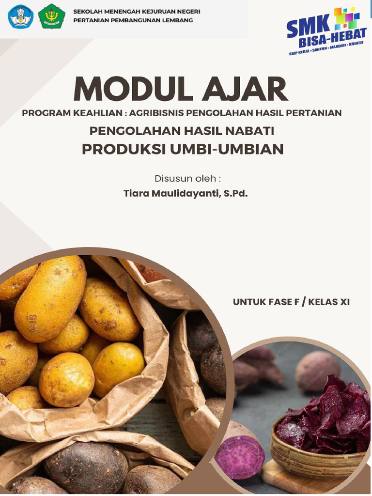 Modul Ajar Pengolahan Hasil Nabati | PDF