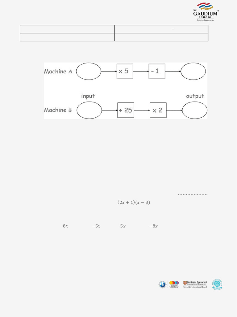 Grade 8 Math Revision Worksheet 2024-25 | PDF | Mathematics