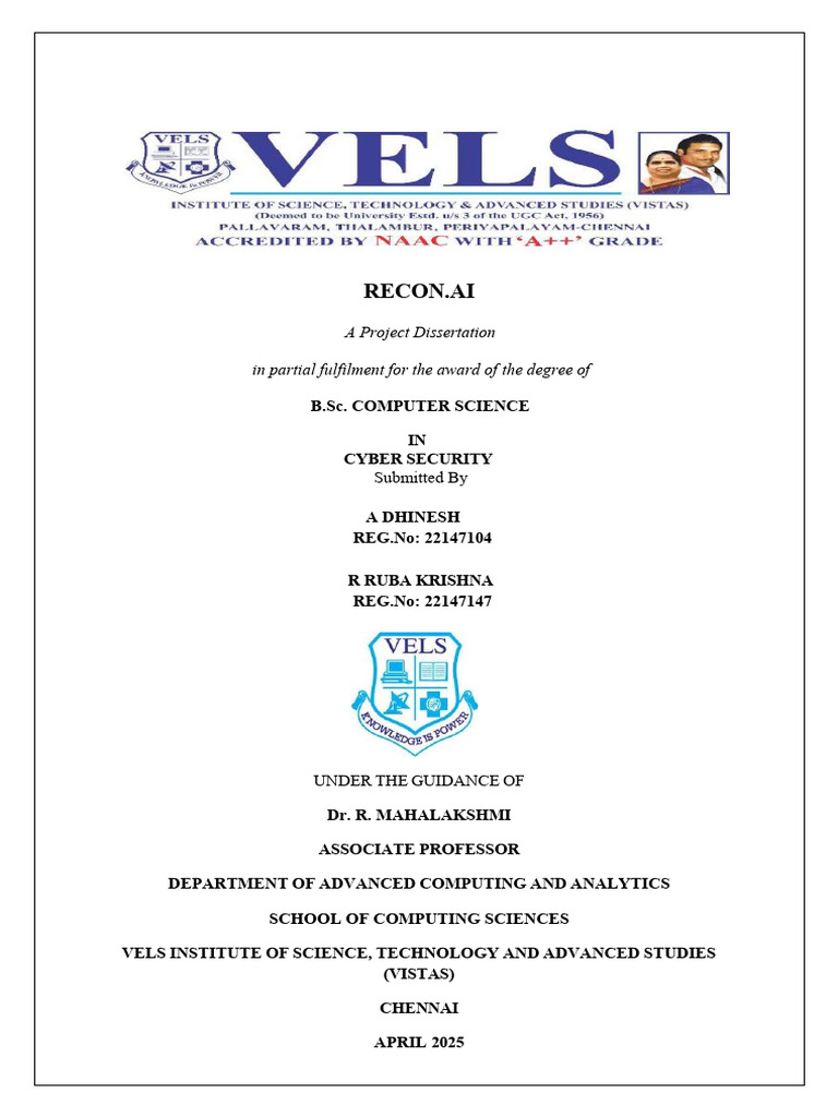 AI-Driven Cybersecurity Reconnaissance | PDF | World Wide Web ...