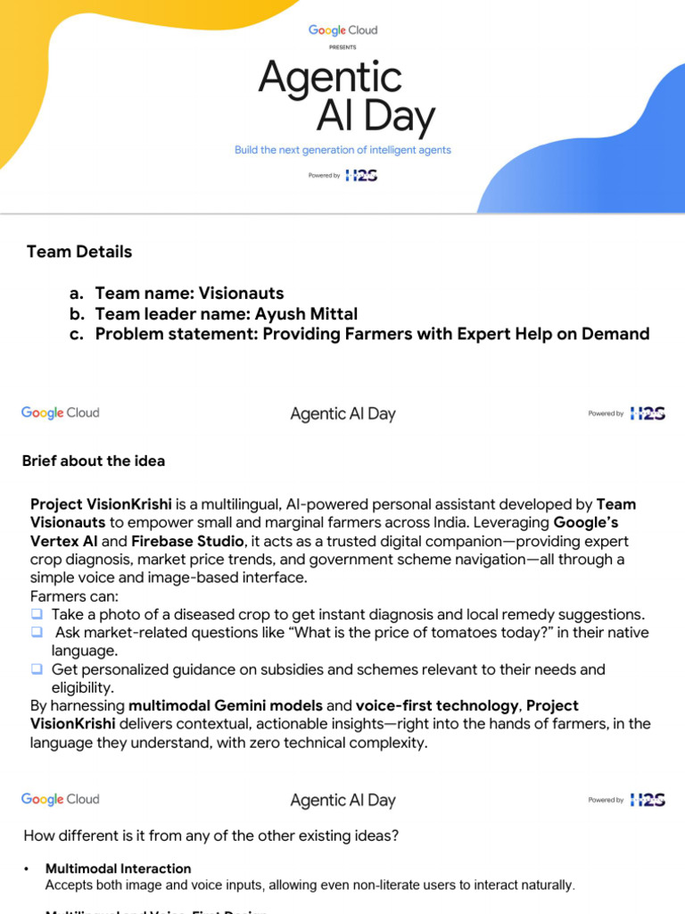 VisionKrishi: AI Assistant for Farmers | PDF | Artificial Intelligence ...