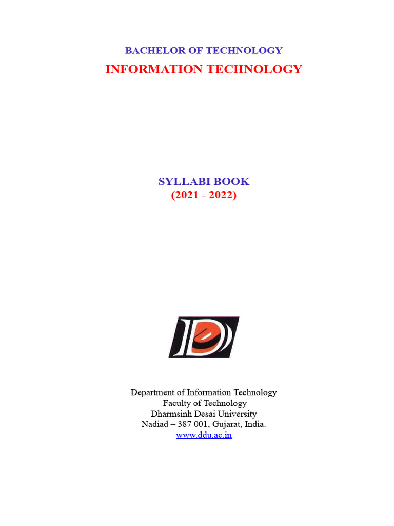 B.Tech IT Syllabus 2021-22 Overview | PDF | C++ | Inductance