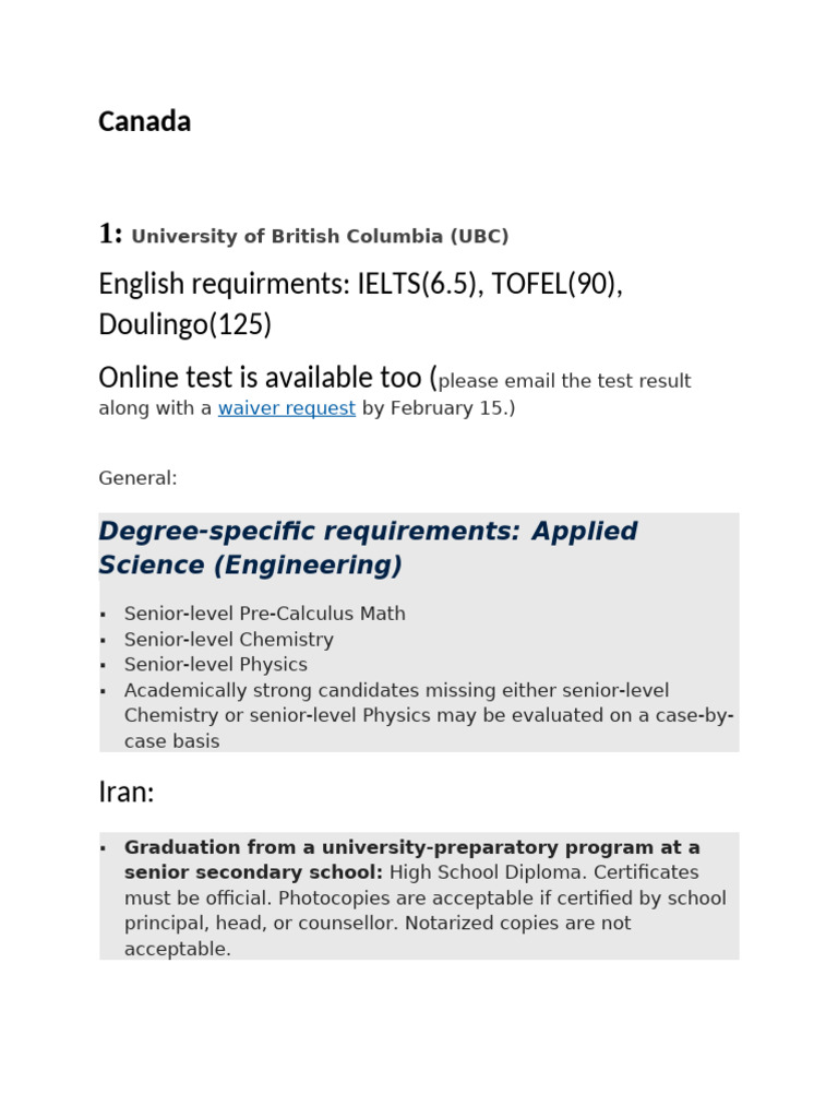 Biomedical Engineering Admission Guide | PDF | Educational Stages
