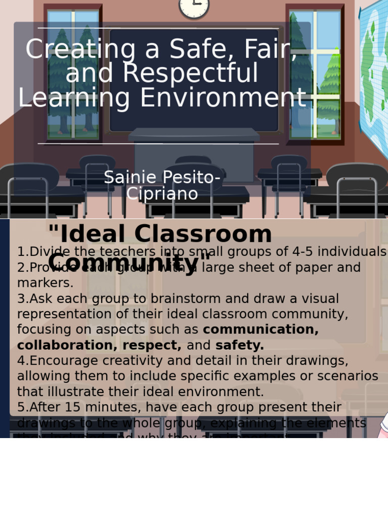 Creating A Safe Fair Respectful Learning Environment | PDF | Teachers ...