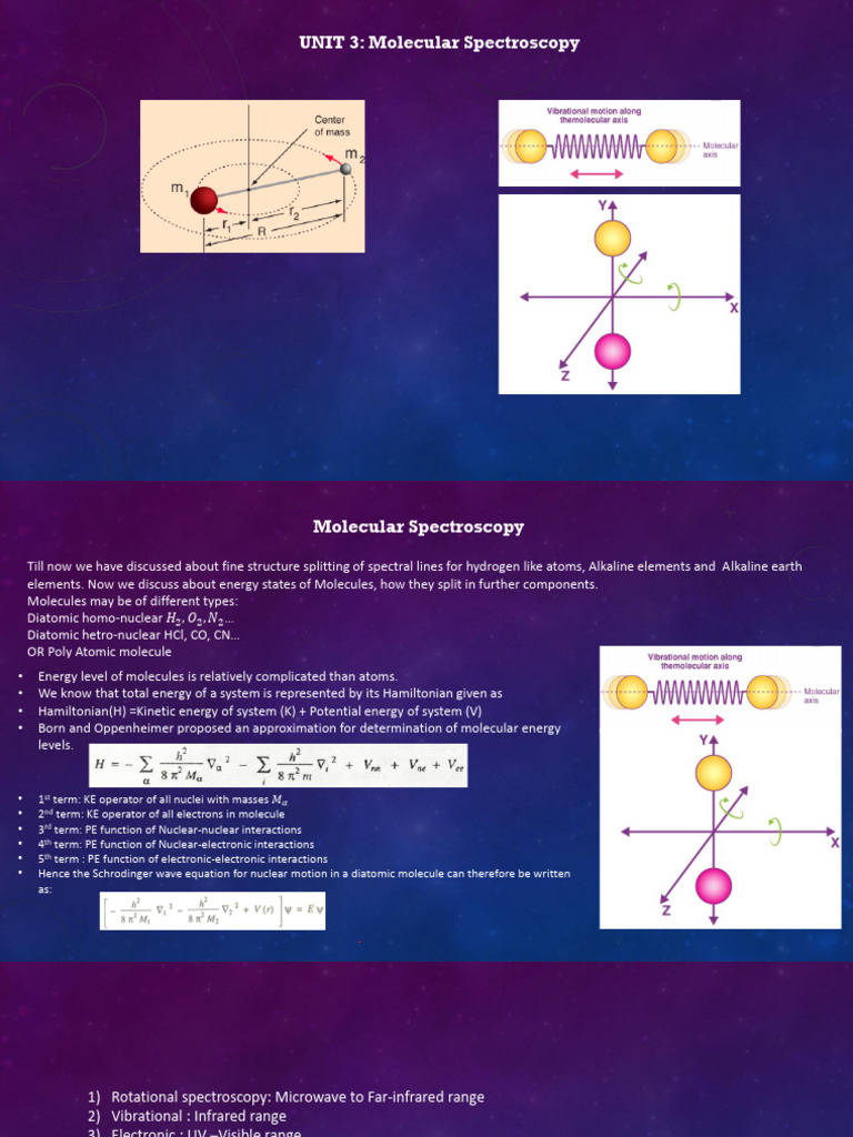 Molecular Spectroscopy | PDF | Spectroscopy | Molecules