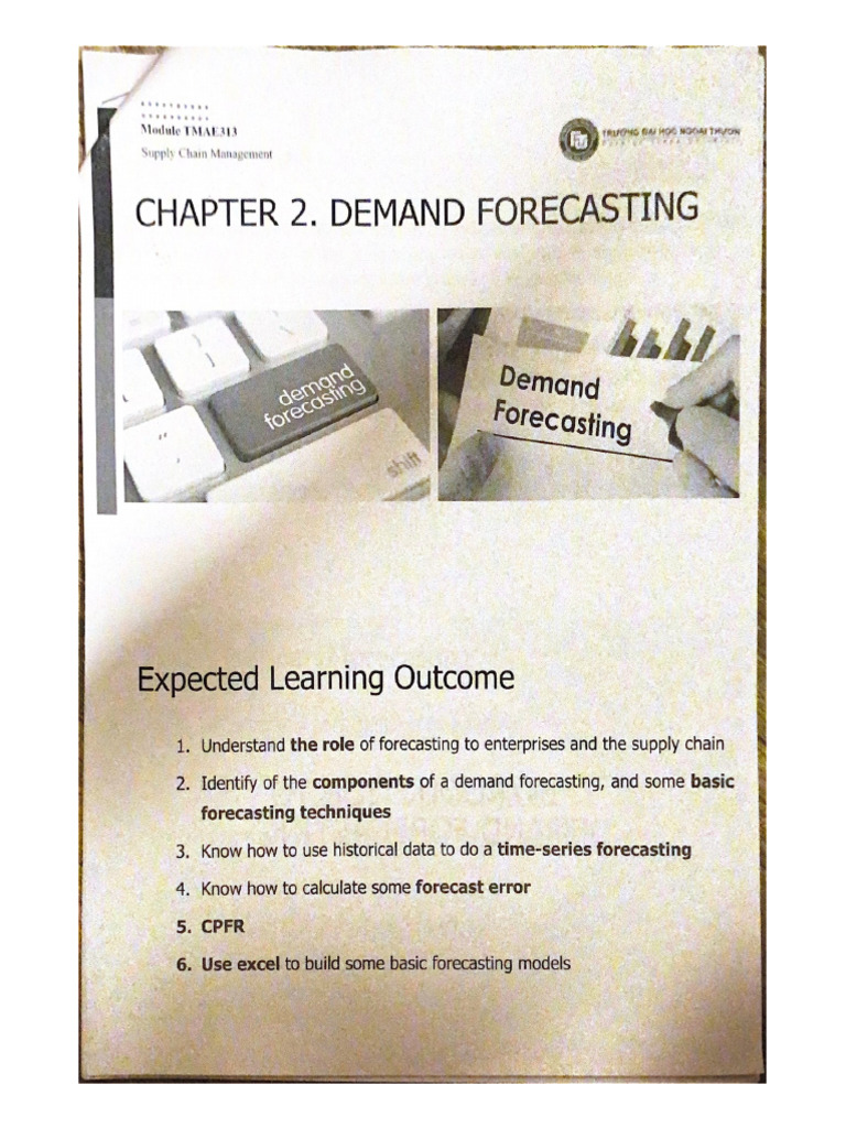 Chapter 2. Demand Forecasting - Part 1 | PDF