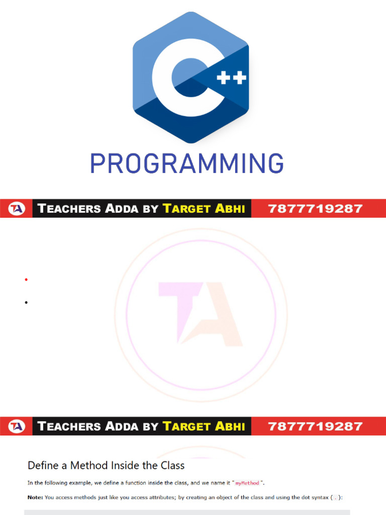 C++ Programming 04 - 61309662 - 2025 - 06 - 05 - 12 - 42 | PDF | Class ...