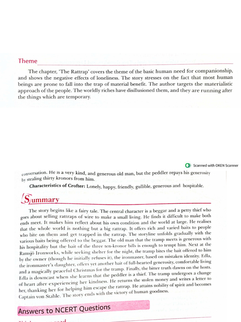 The Rattrap | PDF