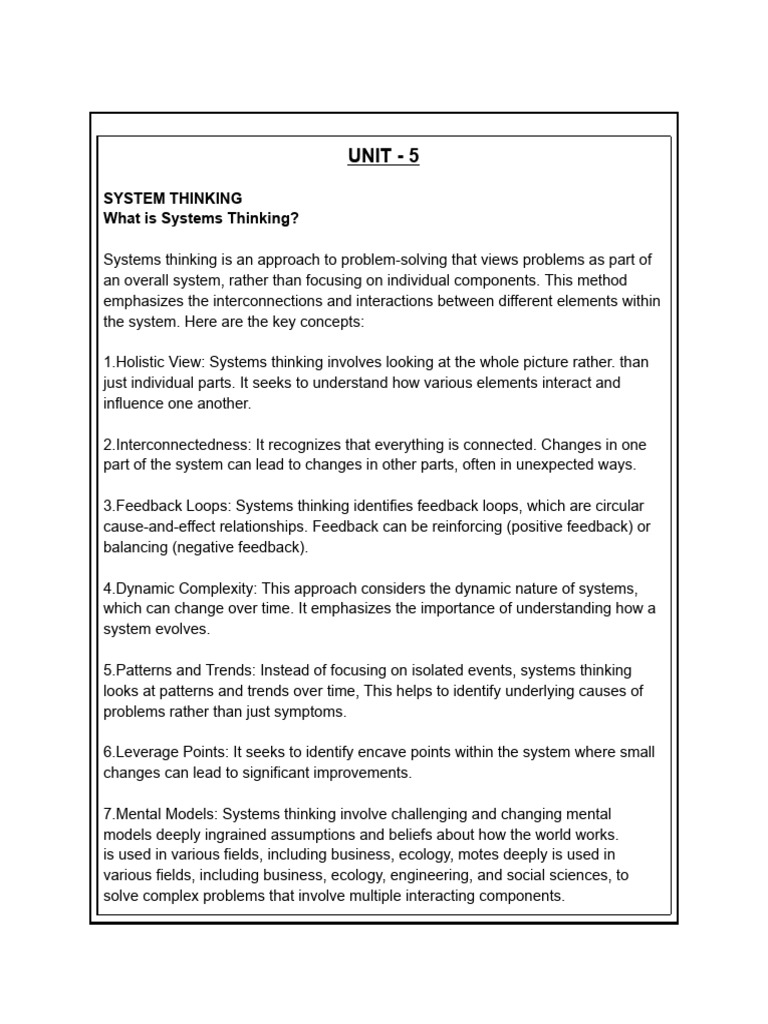 Understanding Systems Thinking in Design | PDF | System | Ecology