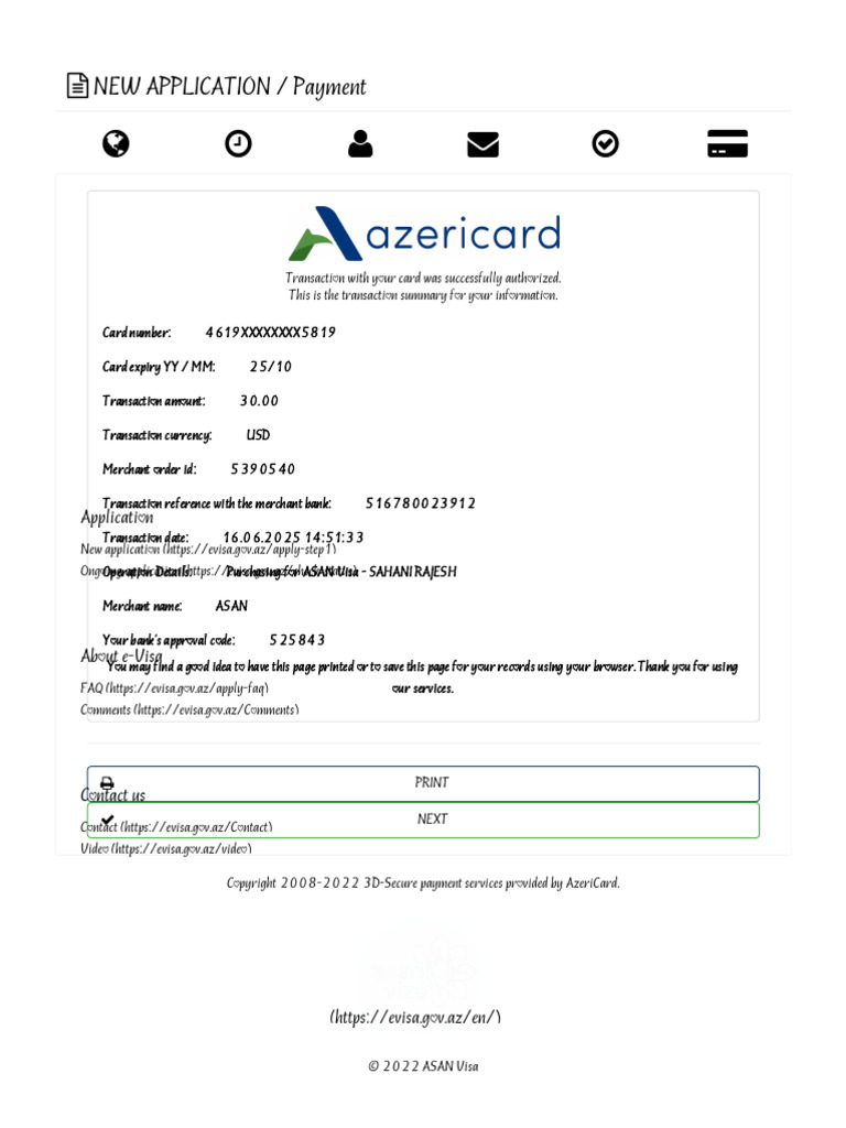 Asan Viza - Azərbaycan Respublikası Elektron Viza Sistemi | PDF