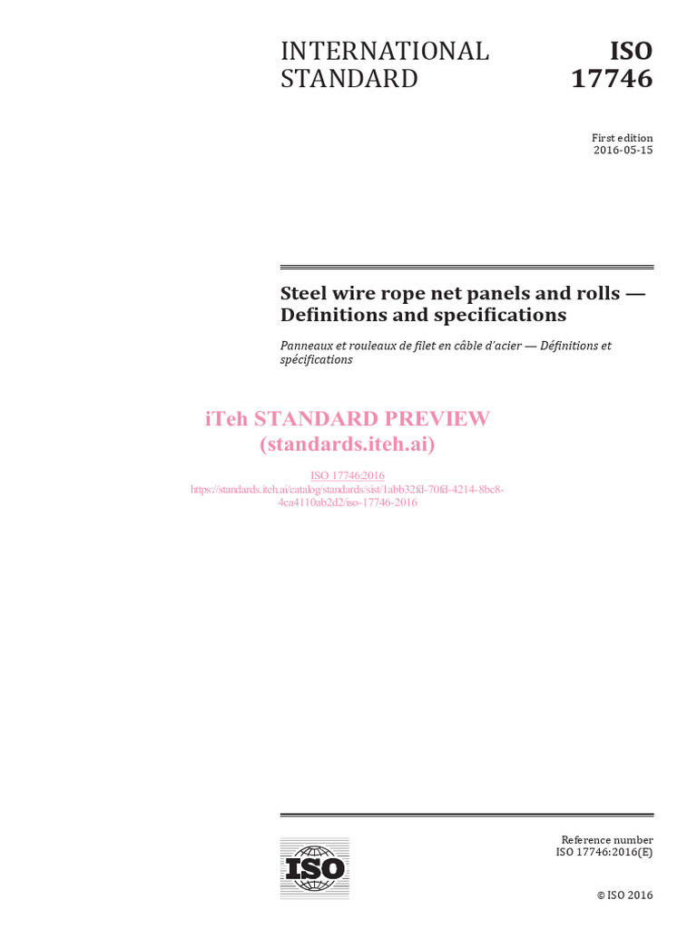 Iso 17746 2016 | PDF | International Organization For Standardization