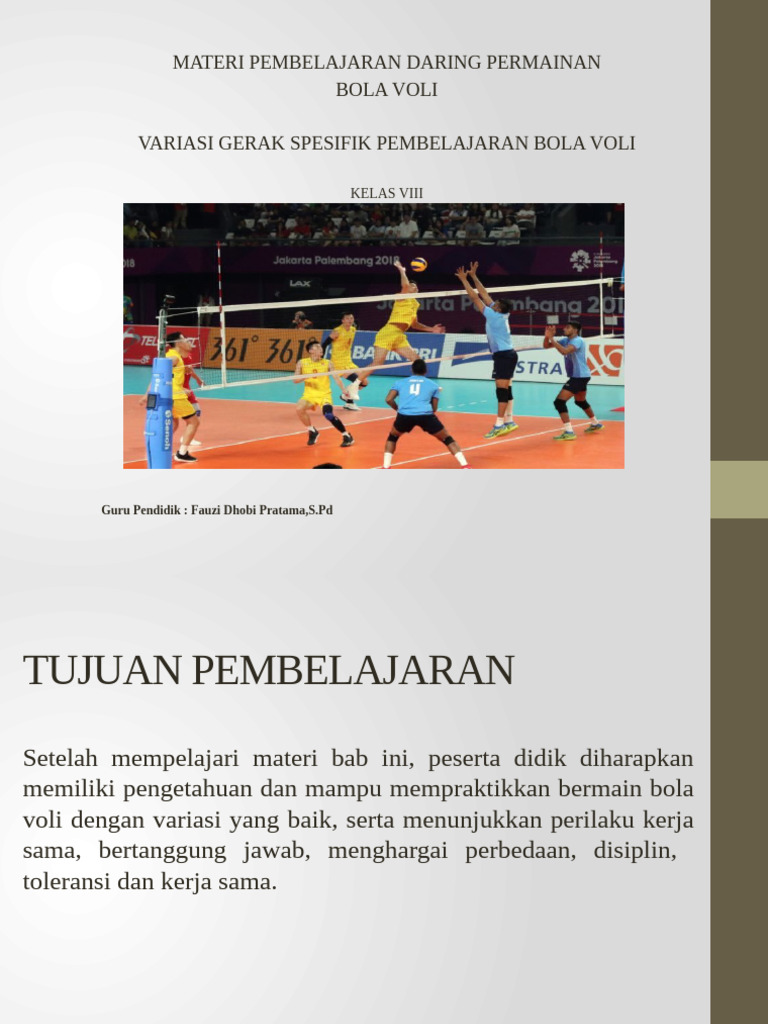 Materi Bola Voli 2 | PDF